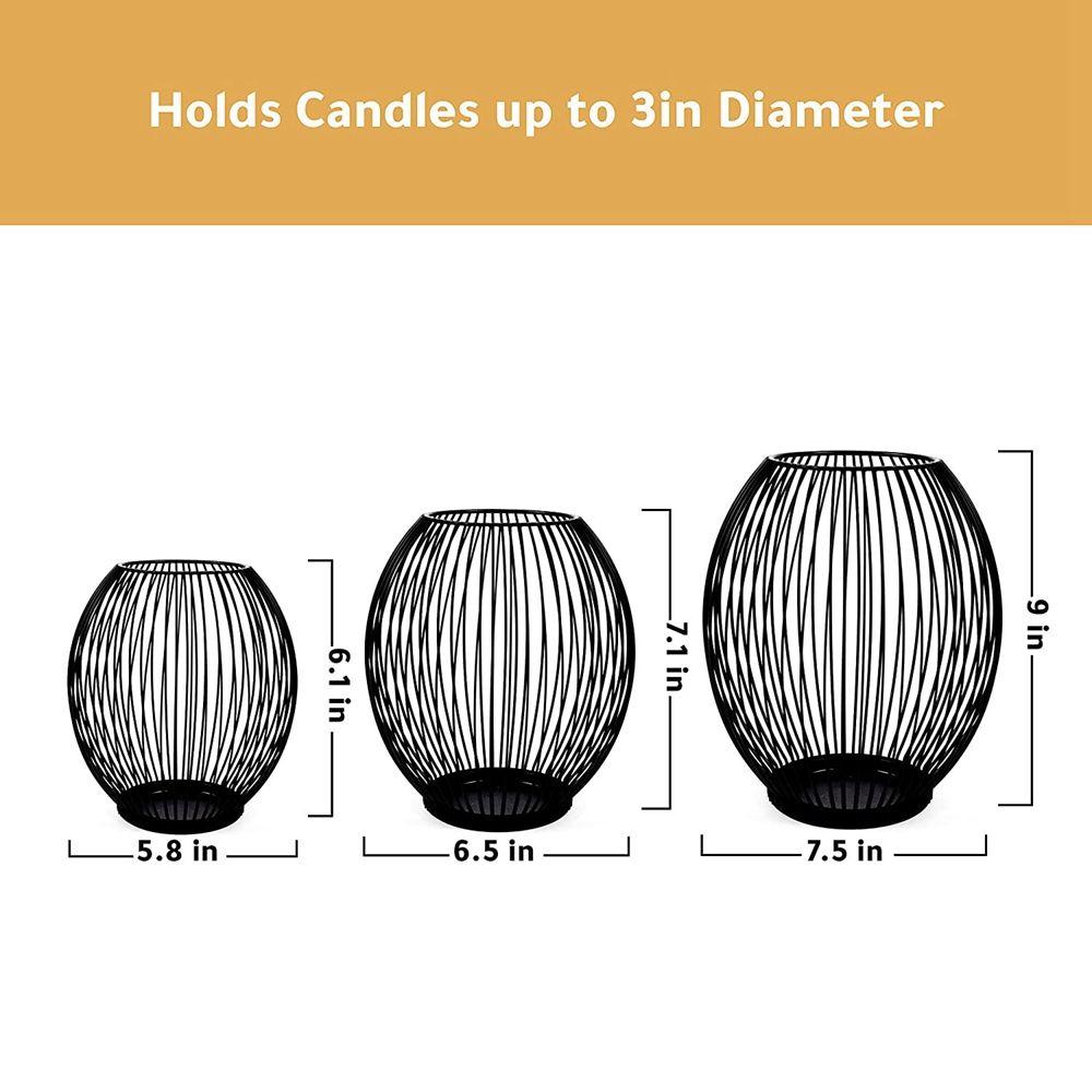 Stumpenkerzenleuchter Außen Kaminsims Heimdekoration Bodenkerzenhalter Vasenkerzenhalter