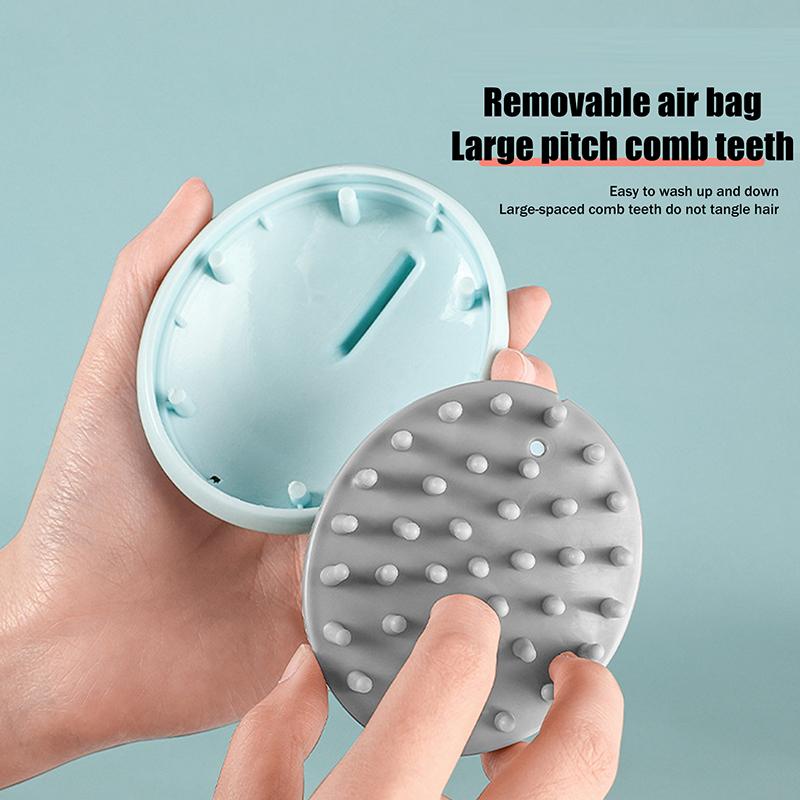 2-In-1 Shampoo Brush Head Scalp Massage Comb Hair Washing Comb Body Massage Brush Bath Shower Brush Salon Hairdressing Tool