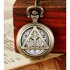Exquisite Bronze Pocket Watch with Small Heart-shaped Spider Web Shell Watch Necklace, Small Pocket Watch, Gift Pocket Watch Pendant Pocket Watch