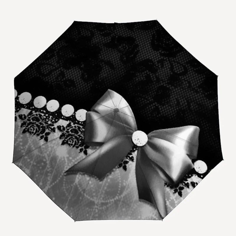 

1pc Bow, Lace, Pearl Umbrella with Plastic Handle,Compact & Stylish,Suitable for All Seasons YS331037