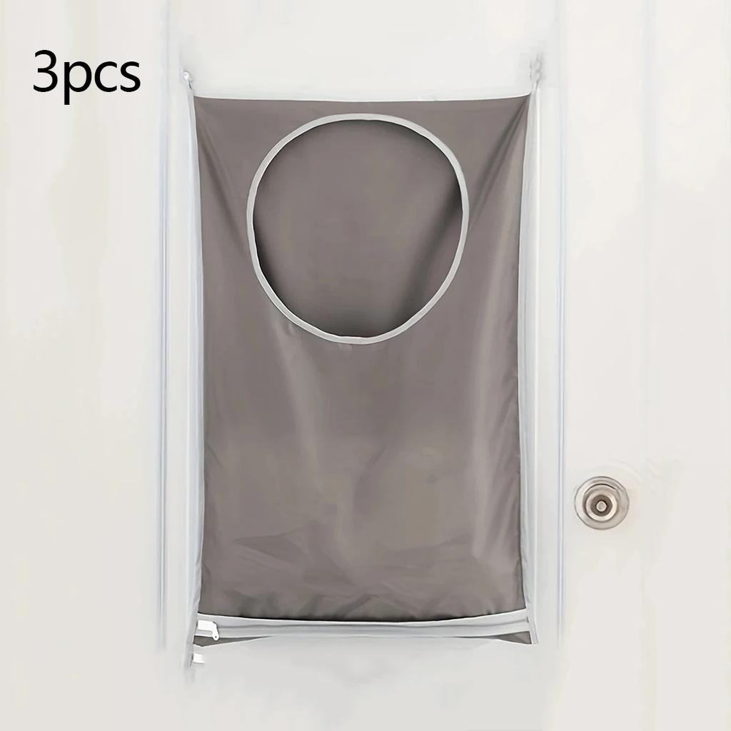 Large Hanging Laundry Basket Storage Bag Foldable Organizer For Dirty Clothes OxfordCloth Multi-pocket Clothing Toy Storage Home