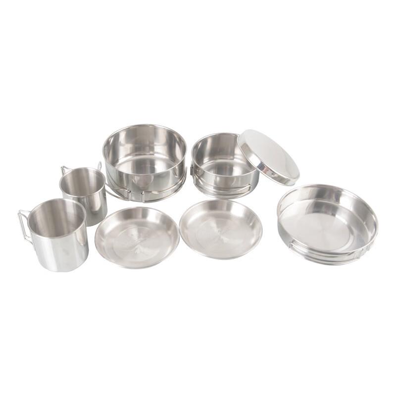 Sui Yuan 8-Piece Folding Handle Camping Mess Kit