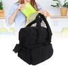 Double Deck Insulated Lunch Box  proof Reusable Large Capacity Puffer Lunch Bag for Picnic