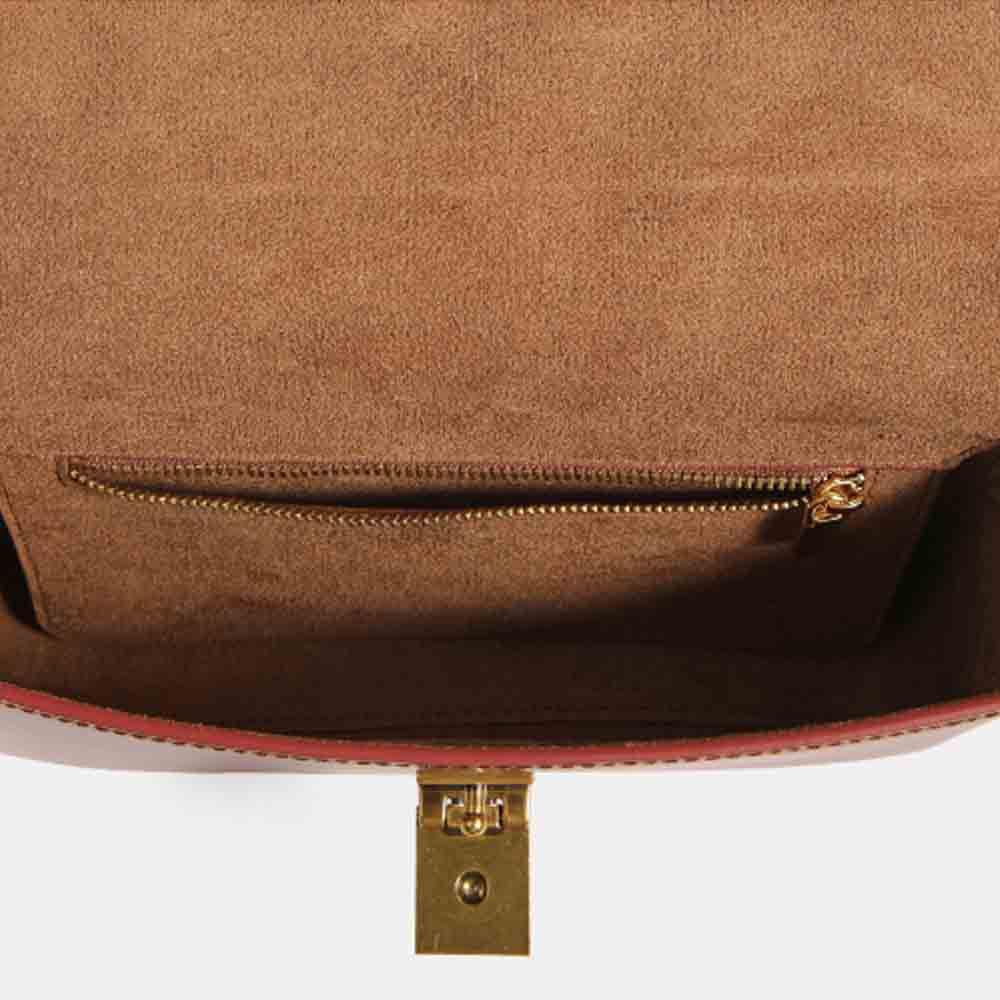 Guangzhou high-quality cowhide bag generation niche design temperament single shoulder small square bag proofing women's bag