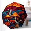 Colorful Mushroom Garden Wall Decal - Vibrant ForestDecor for Any SpaceUmbrella, Portable 3-Fold Compact Umbrella for Men & Women Gift