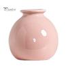 Mini Ceramic Vase Solid Color Glazed Flower Vase Desktop Decor Miniature Bud Vase for Small Hydroponic Plants Flowers Office Living Room Bedroom