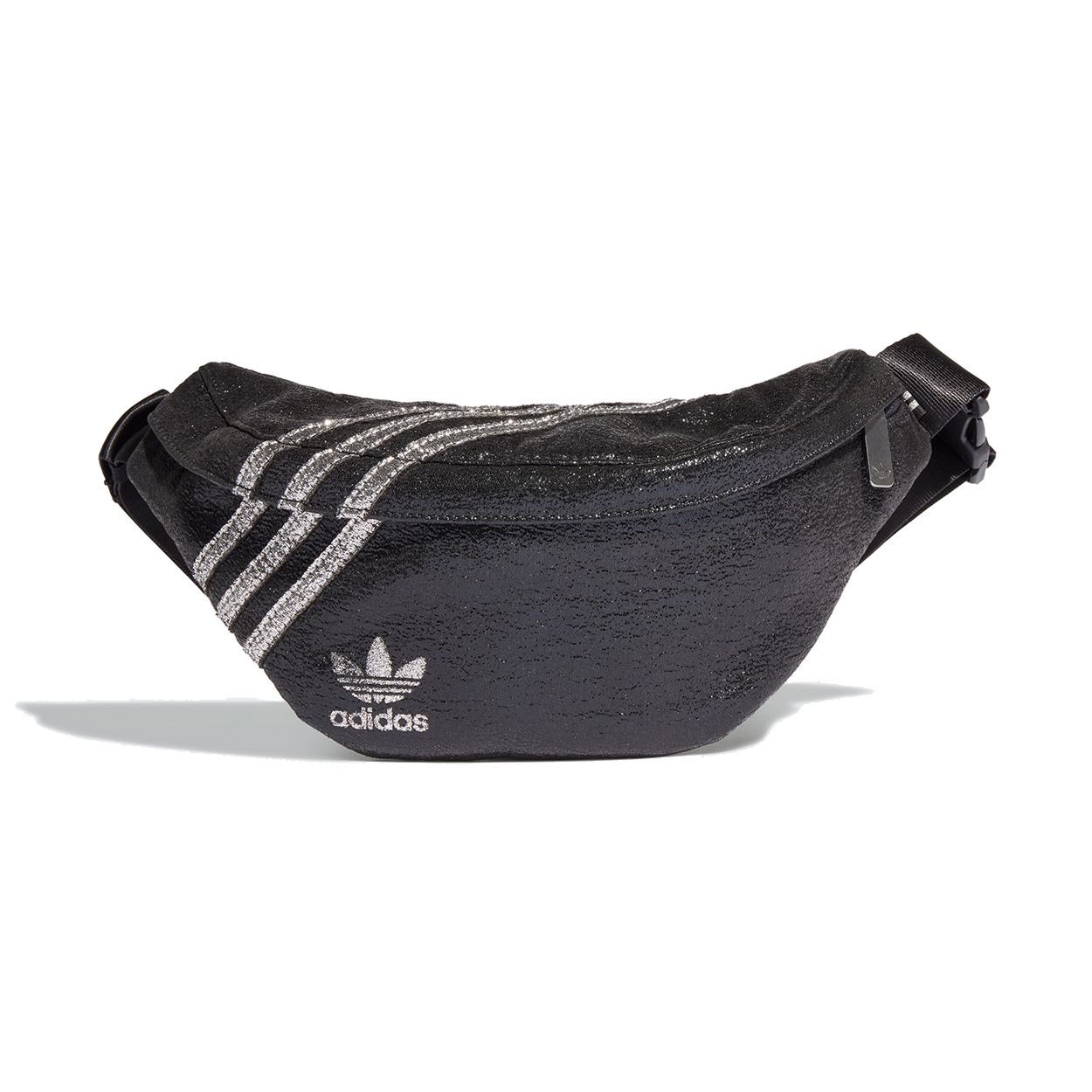

Adidas Originals Glossy Texture Small Logo PET Film Waist Bag Chest Bag Women Bags Black GN2137 Black
