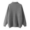 American Retro Simple Solid Color Lapel Knitted Cardigan Autumn And Winter Lazy Style Trendy Jacket Men'S/Women'S Thin Sweater