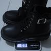 2025 Autumn Women's British Style Thick-Soled Plus Size Leather Buckle Lace-Up Ankle Martin Boots