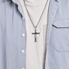 American Artistic Retro Stainless Steel Cross Shelf Necklace Men's Fashion Pendants & Charms for Sweater Chain Pendant Ornament