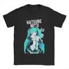 Hatsune Miku Anime Harajuku Potisk Tričko Y2K Pánské Dámské Ležérní Krátký Rukáv Kulatý Výstřih Bavlněné Tričko Unisex Módní Pohodlný Top