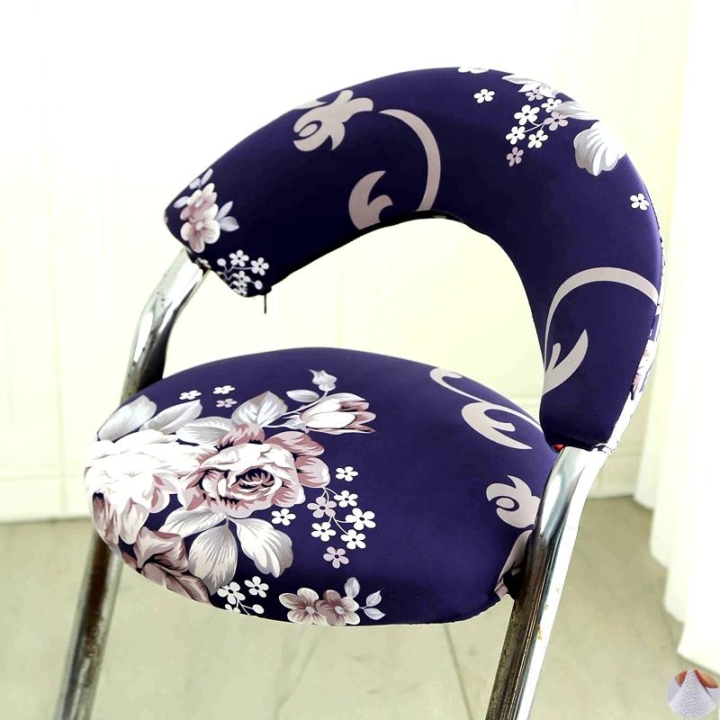 Split Low Back Chair Cover Corn Velvet Solid Color Simple Elastic Modern Home Decor Chair Dust Protect Cover Office Stool Covers