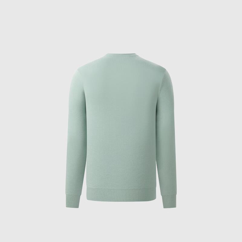 

BIYINLEFEN Men s Merino Wool Blend Crew Neck Sweater L