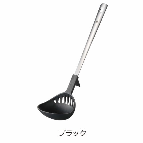 Oaks Uchicook Colander Ladle, No Need for a Slotted Ladle, Red, Made in Japan, UCS9R