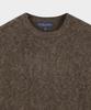 BROOKS BROTHERS Brushed Wool Classic Sweater (Brown) (Bbwrmm42844Ew)