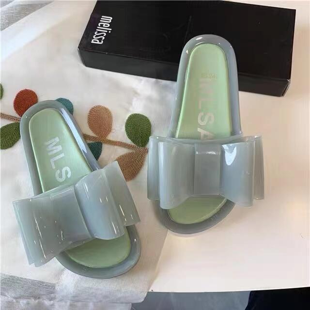 Melissa 2025 Women's Bow Flat Beach Sandals - New Summer Flip Flops