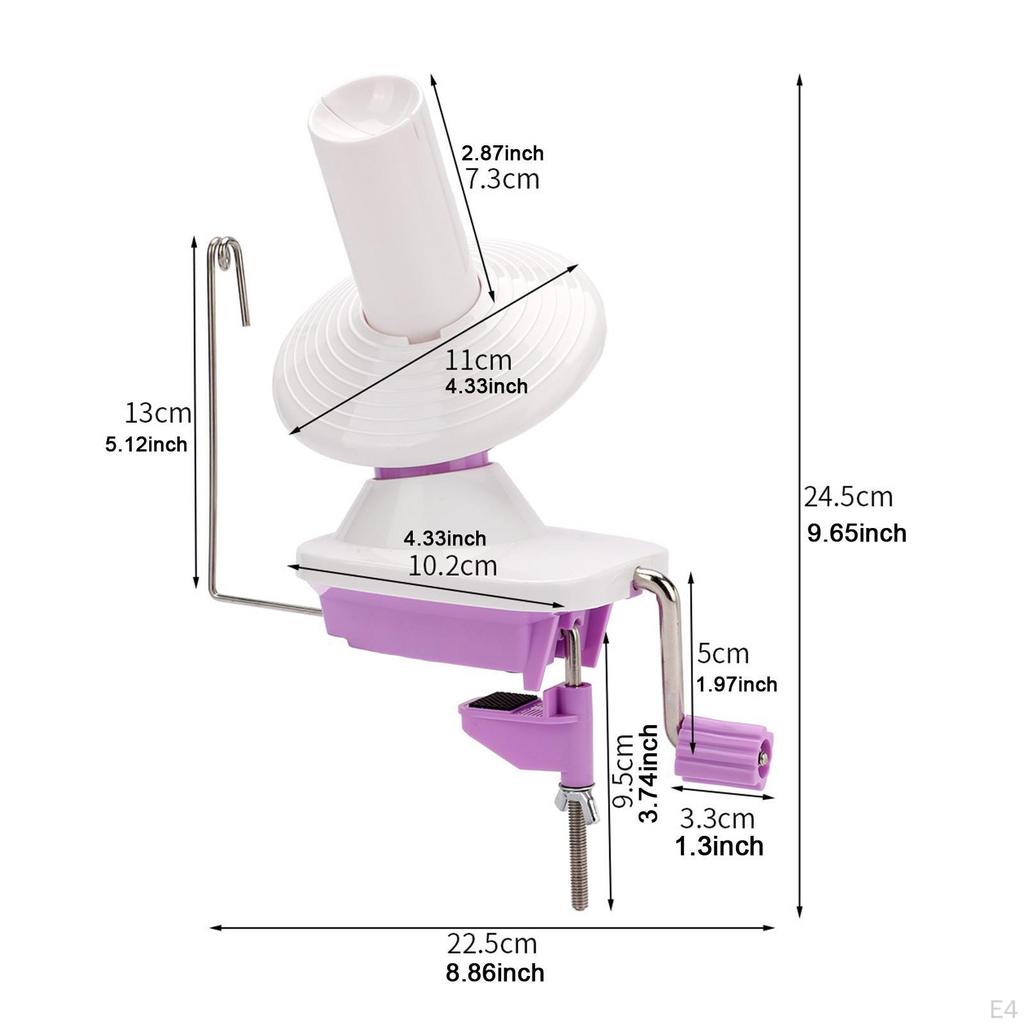 Compact Hand-cranked Yarn Winder for Home Use, Wool Skein Holder, Ideal Skeins of Yarn.