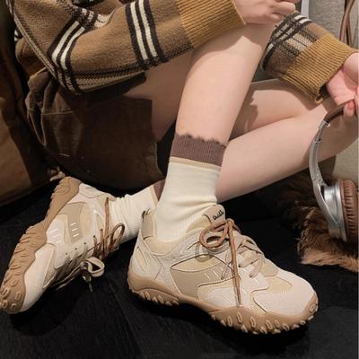 Ballet Style Retro Fashion Forrest Gump Shoes Women's Autumn 2024 New Platform Casual Versatile Color Matching German Training Shoes