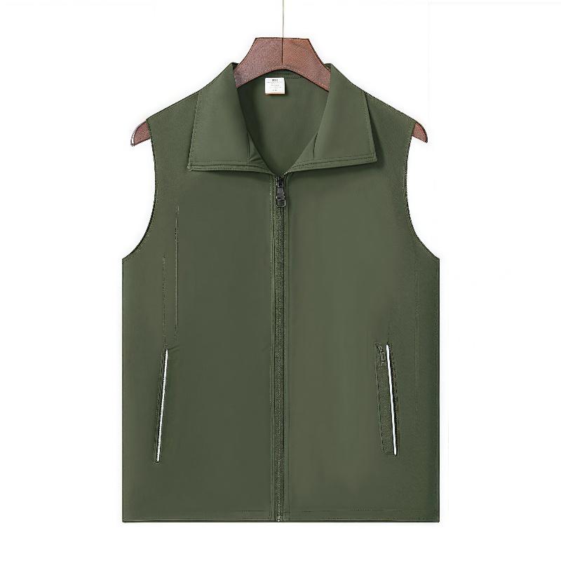 Outdoor Men's Pocket Vest Jacket Pographer Vest Worker Electrician Welder Car Repair Work Vest high-end custom logo