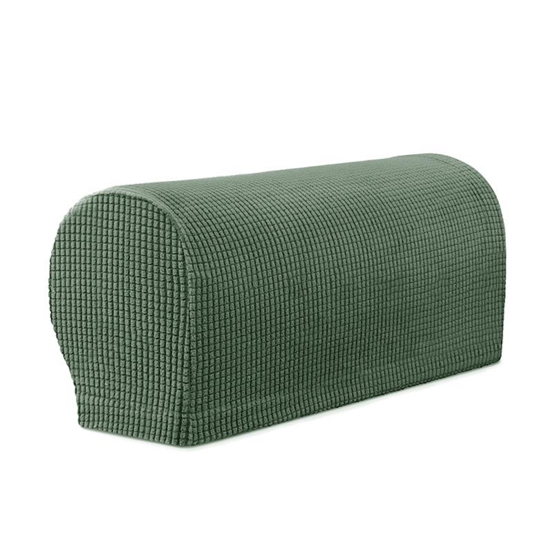 Elastic Merbau Sofa Armrest Cover - Thickened, Anti-slip, Solid Color Fabric