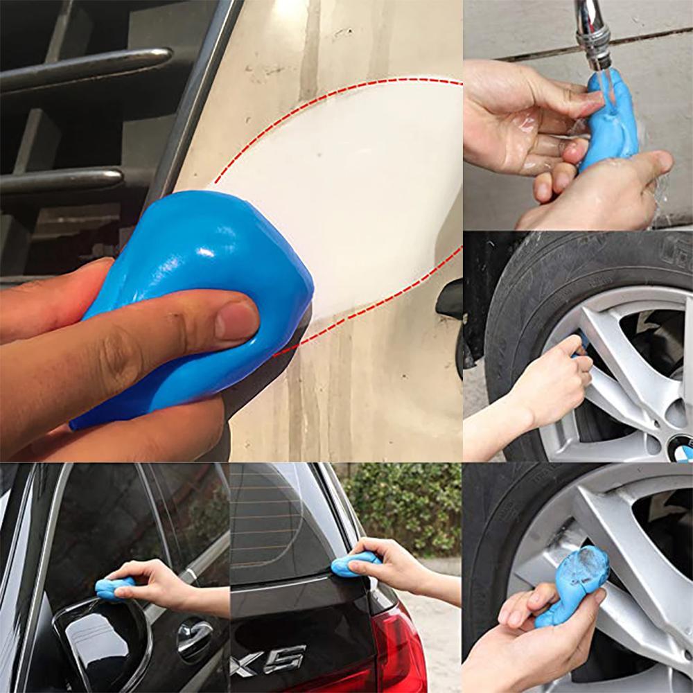 Autodetailing-Knete, Auto-Knete, Reiniger für Fahrzeuge, Glaswäsche, Reinigung, Lackpflege und Adsorptionskapazität, 100 g