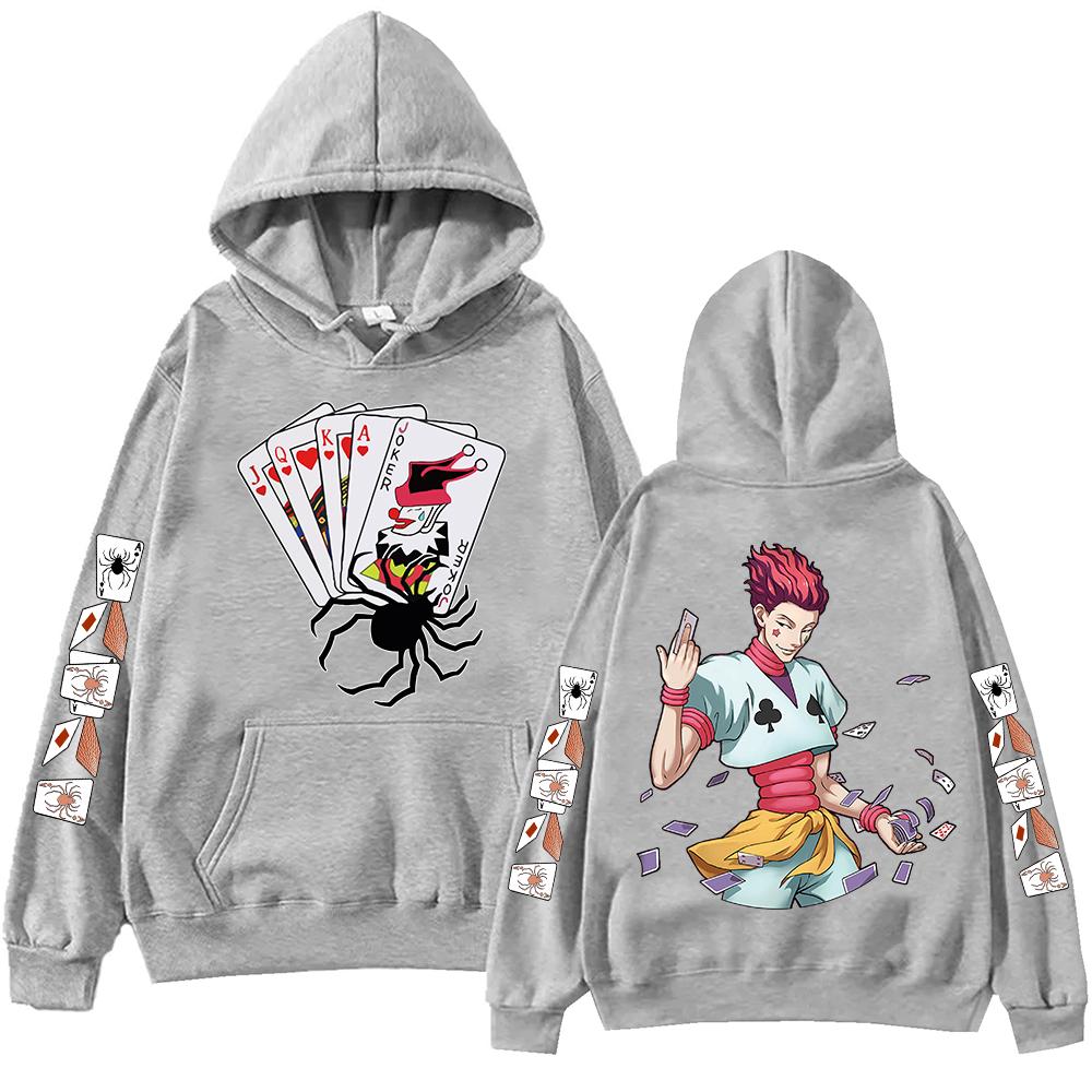 Anime Hunter Hunter Hisoka Hoodie Harajuku Pullover Tops Man Woman Sweatshirt Fans Gift Autumn Casual Streetwear