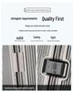 Large Capacity Aluminum Frame Suitcase: Durable, Silent Wheels, Secure Password, Unisex Design
