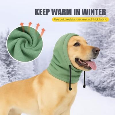 Premium Adjustable Dog Calming Ear Covers Anxiety Relief Anti Cold Reducing Noise Hoodies Windproof Universal Dog Bandana Sleep