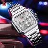OFNS Fashion Men's Quartz Watch Elegant Clock Calendar Luminous Wristwatch Business Casual Watches