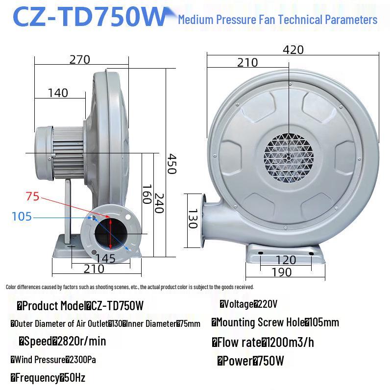 Jiaxuer Kitchen Stove Centrifugal Blower Fan CN plug (adapter included)