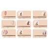 Multipurpose Nail Brush Kit 9Pcs Salon Quality Tools With Soft Nylon Hairs Comfortable Grip for Precise Nail Design