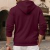 Men's Color Pullover Hoodie Sweatshirt for Casual Daily Wear
