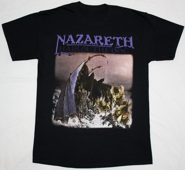 NAZARETH HAIR OF THE DOG '75 ZWART Hard Rock Unisex S-5XL T-shirt MZ358