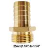 3/4 palce samec x 25 mm hadicová spojka mosaz 1,2 palce samec x 25 mm 1/2 palce samec x 12 mm