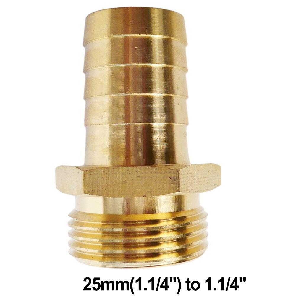 3/4inch Male X 25mm Hose Connector Brass 1.2inch Male X 25mm 1/2inch Male X 12mm