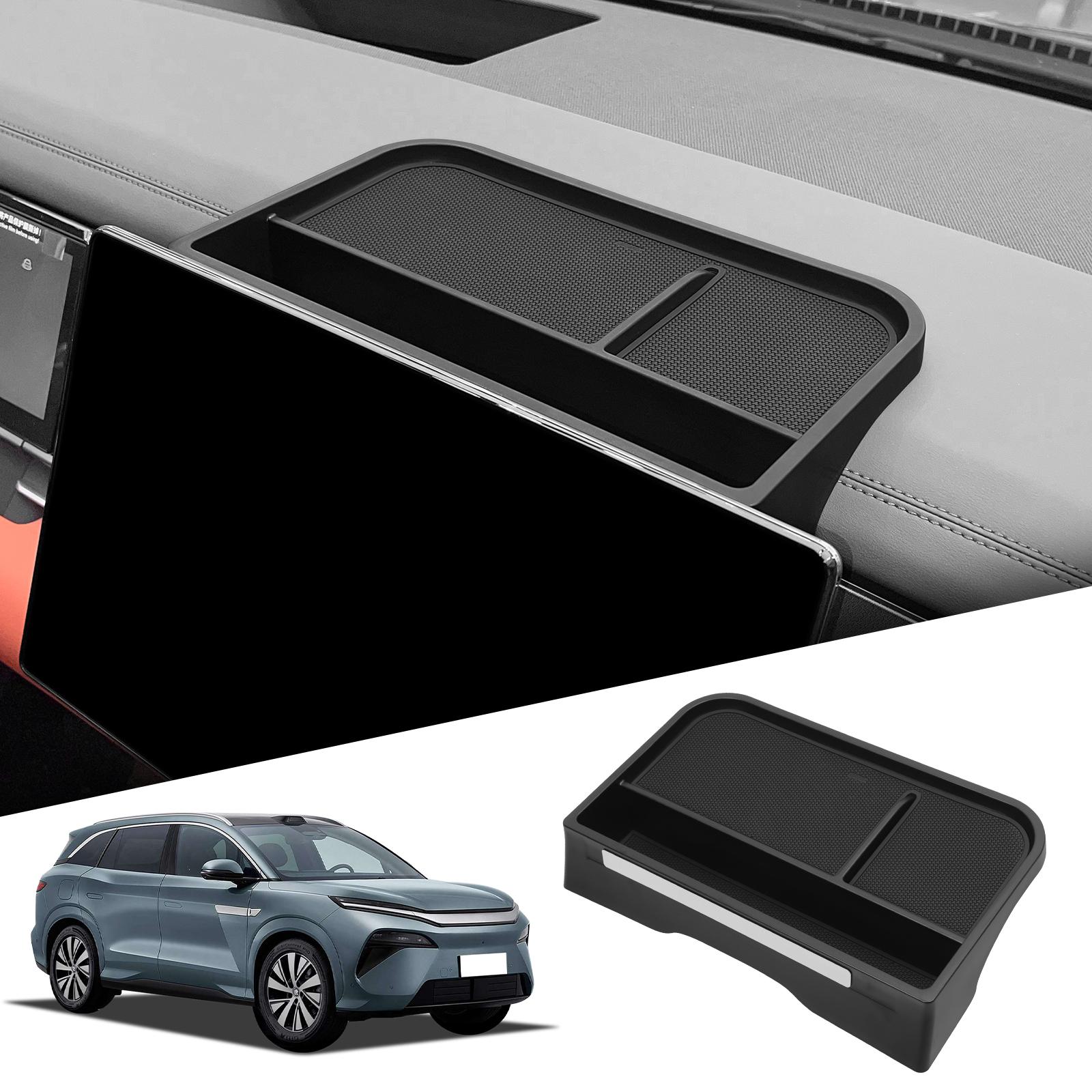 

для BYD Tang L 2025 Экран Задняя Панель Приборов Хранение Центральное Управление ABS Органайзер Лоток Автомобильные Аксессуары для Интерьера