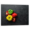 GLASS PLATE CUTTING BOARD 52x40 PEPPER