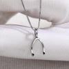European-Style Simple Herringbone Necklace for Women: Fashionable and Versatile Wishbone Collarbone Chain Jewelry