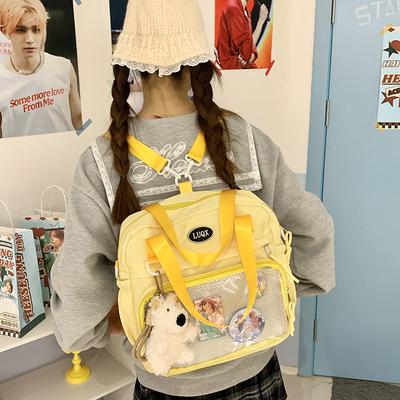 Versatile Large Capacity Pain Bag College Style Soft Girl School Bag Cute Casual Versatile Shoulder Backpack Women