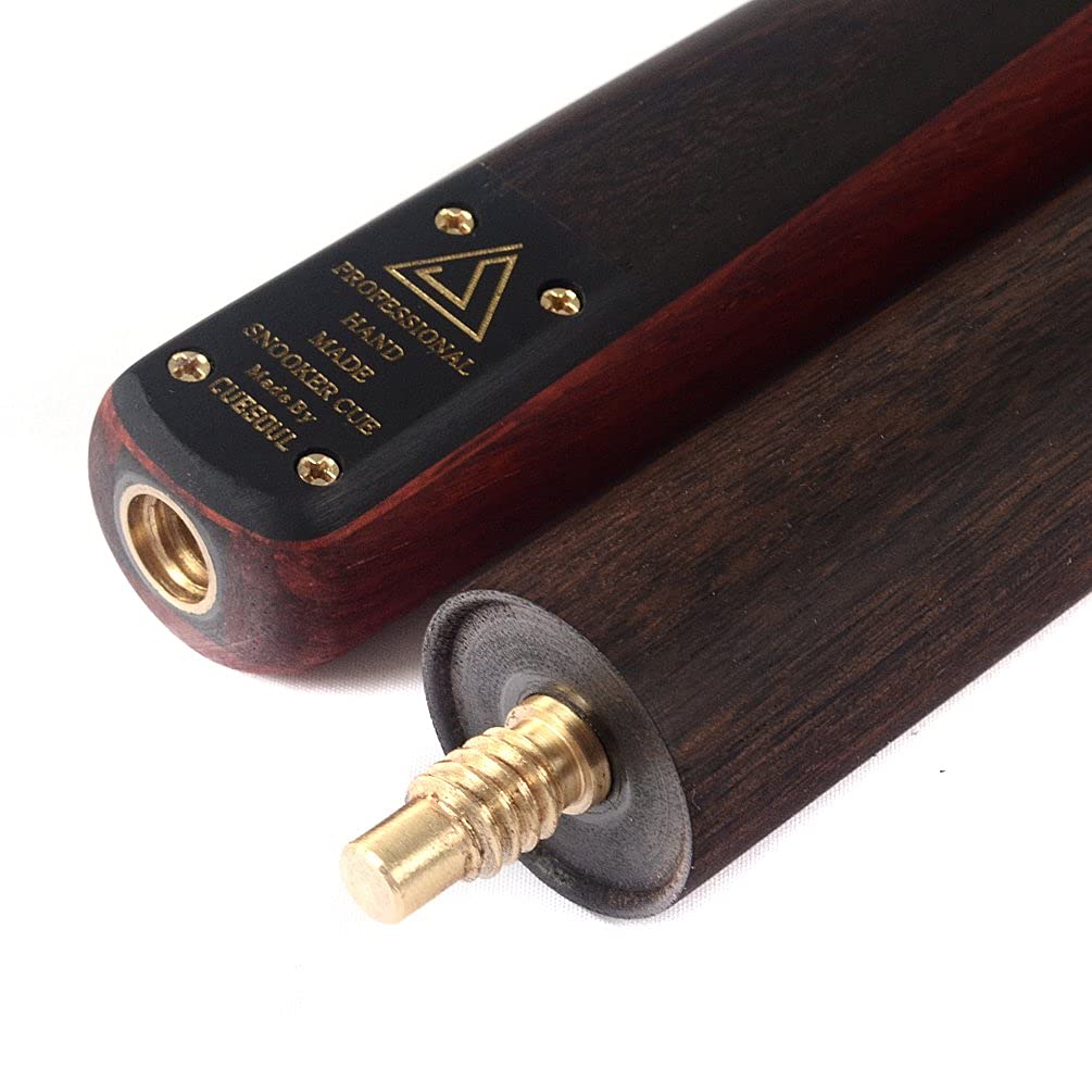 Black ScorpionCuesoul 18OZ Handmade 1 Piece Snooker Cue Aluminum Telescope Extension Case 57" + +