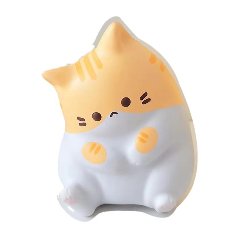 Adorable Stress Relief Cat: Slow Rebound Squeeze Toy for Desk Decor & Healing Gift