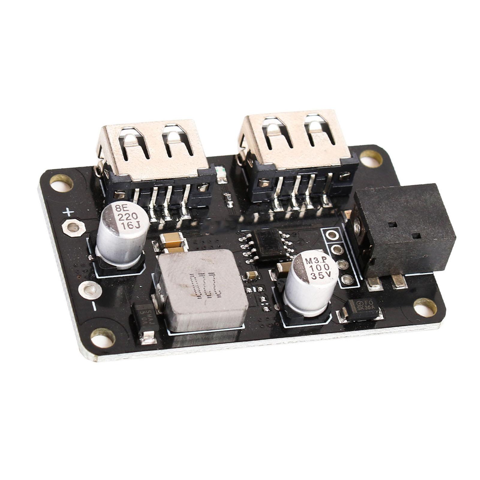 

DC Buck Module Dual USB 24V 19V 12V to 5V 3A Quick Charging Module Board for Car Boat