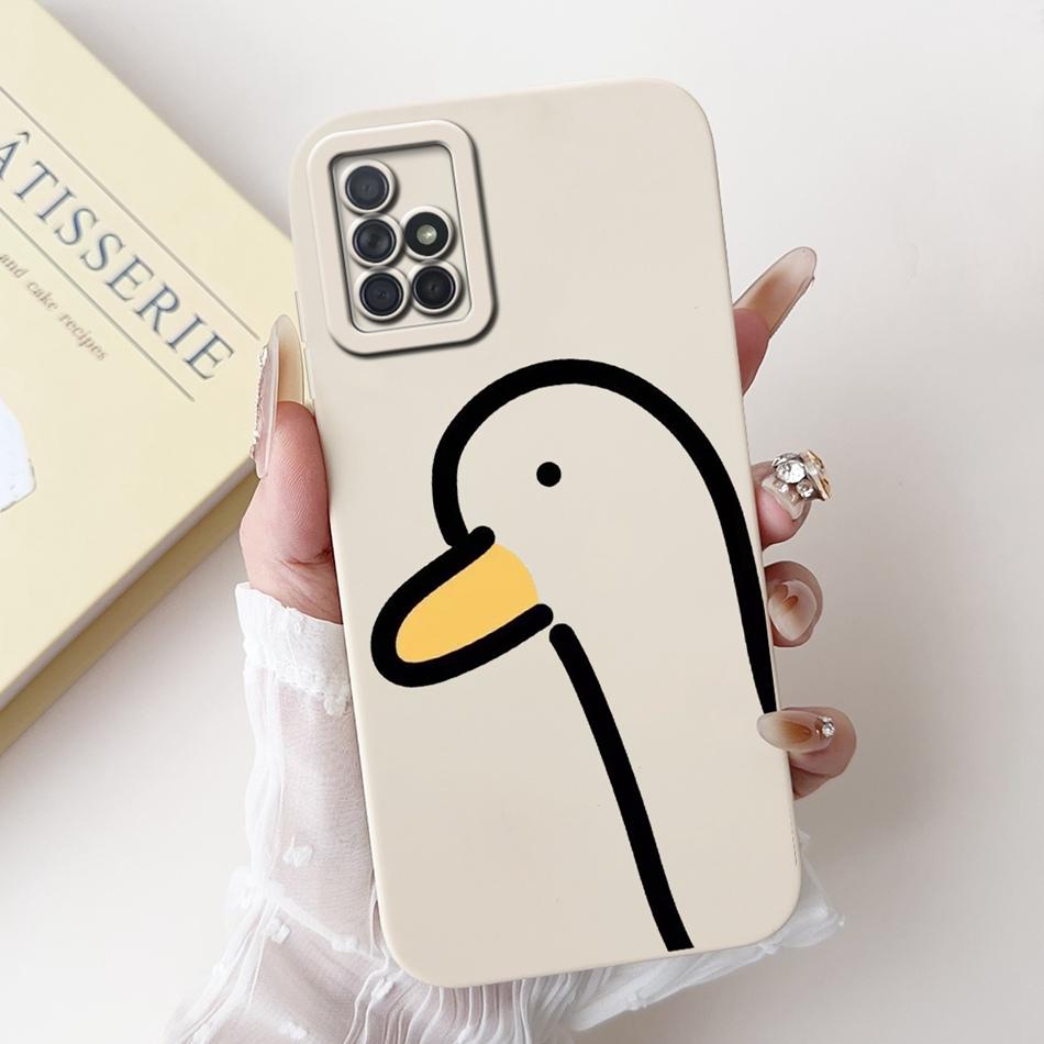 For Samsung Galaxy A71 Cute Panda Cat Cartoon Phone Case For Samsung A71 4G SM-A715F Soft Silicone Shockproof Cases