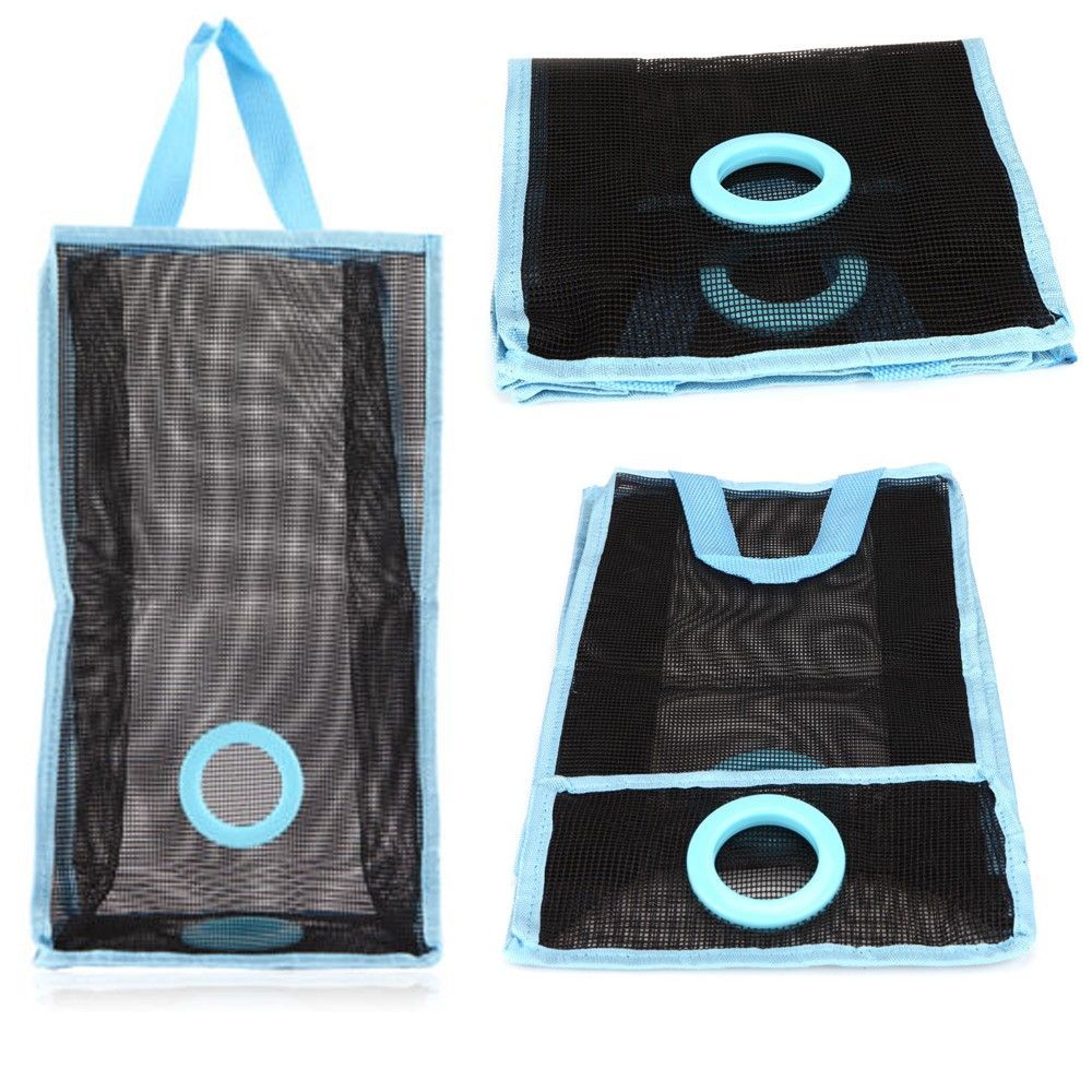 New Foldable Practical Recycle Hanging Holder Plastic Garbage Bag Storage Breathable Mesh