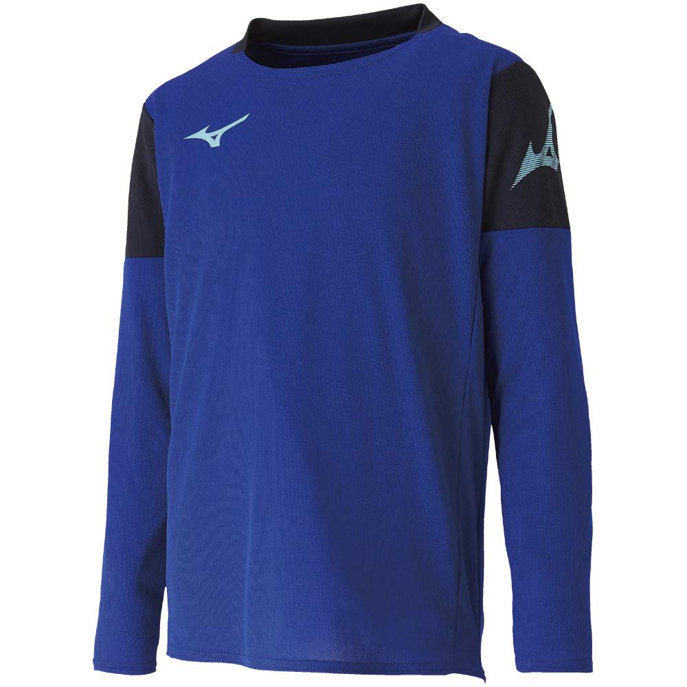 

Mizuno Футбольное поле Длинный Светоотражающий Синий x Глубокий Размер 160 к японскому размеру Футболка, Рукав, Юниор, P2MA9606, Темно-синий, (эквивалент 160)