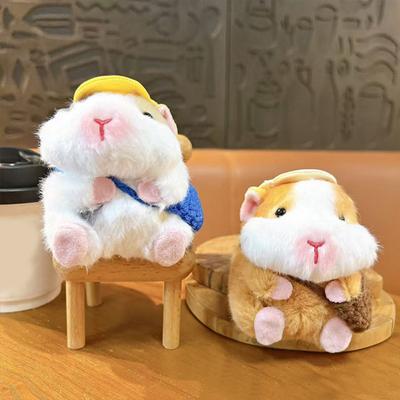 Keychain Pendant Cartoon Dutch Pig Doll Keyring Soft Velvet Touch Stress Relief Key Chain Backpack