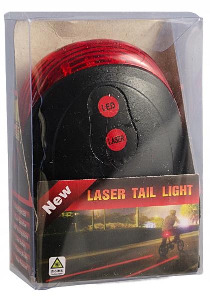 5 LED REAR BIKE LIGHT WITH LASER 5 MODES