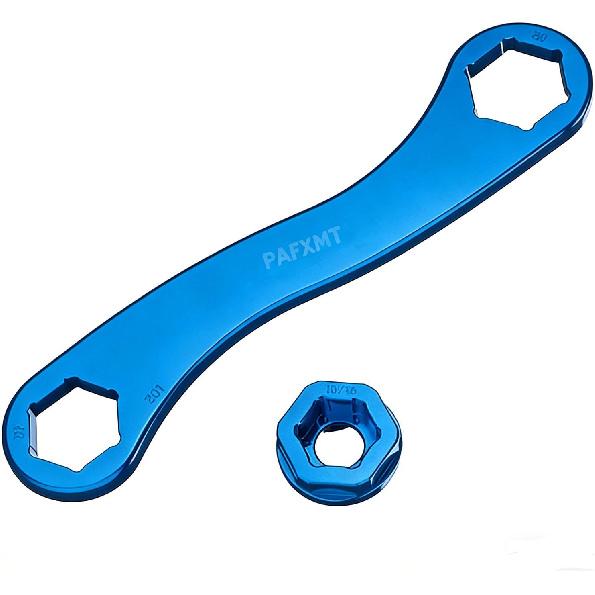 Orange Aluminum Axle Wrench Removal Tool,17X27X32mm Axle Wrench Spanner Compatible with KTM 150-500 XC/SX/XCF/SXF 2023-2024,Compatible with Husqvarna