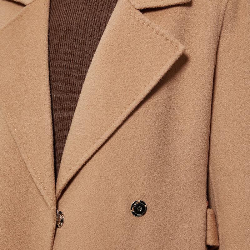 Women's Stylish Mid-Length Double-Sided Wool Blend Coat