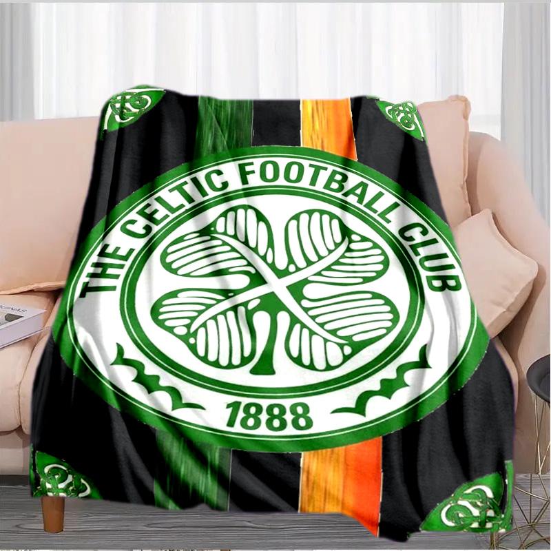 Cel-tic Football Club Crest Printed Throws Blanket Soft Flannel Blankets for Couch Bed Gifts for Men Women Picnic blanket Christmas gifts